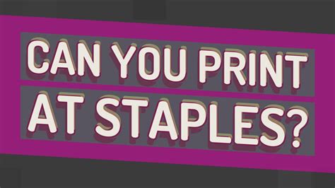 Can You Print Pictures at Staples? A Detailed Exploration